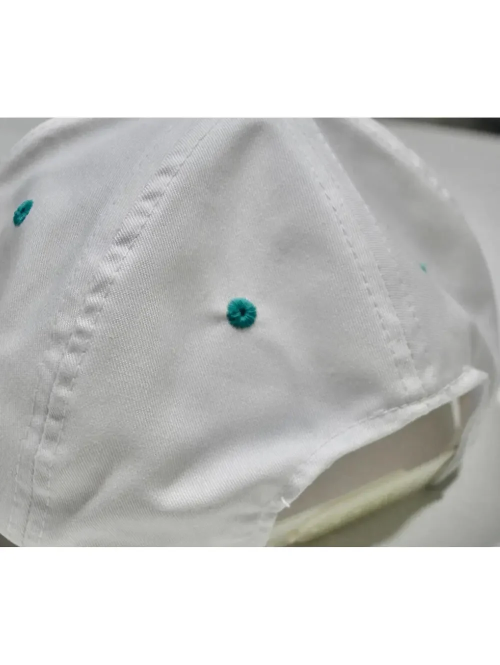 Vintage Sunset Mall 90s Shopping Blue White Snapback Hat Cap